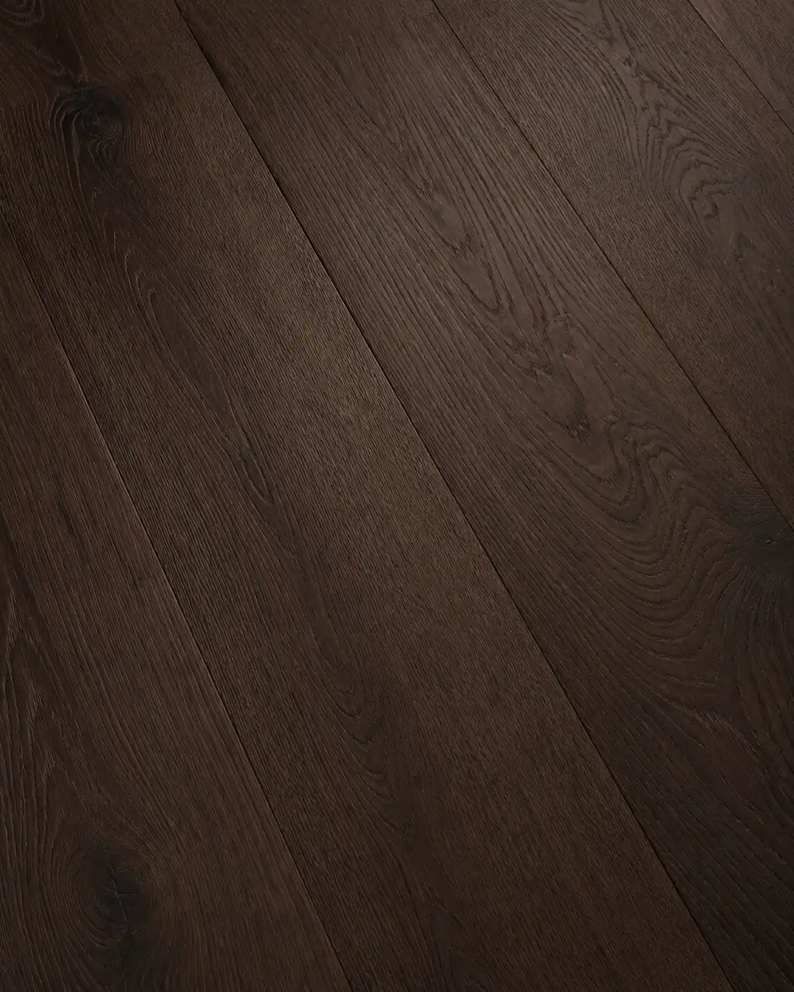 Smoked wire-brushed hardwood flooring finish swatch