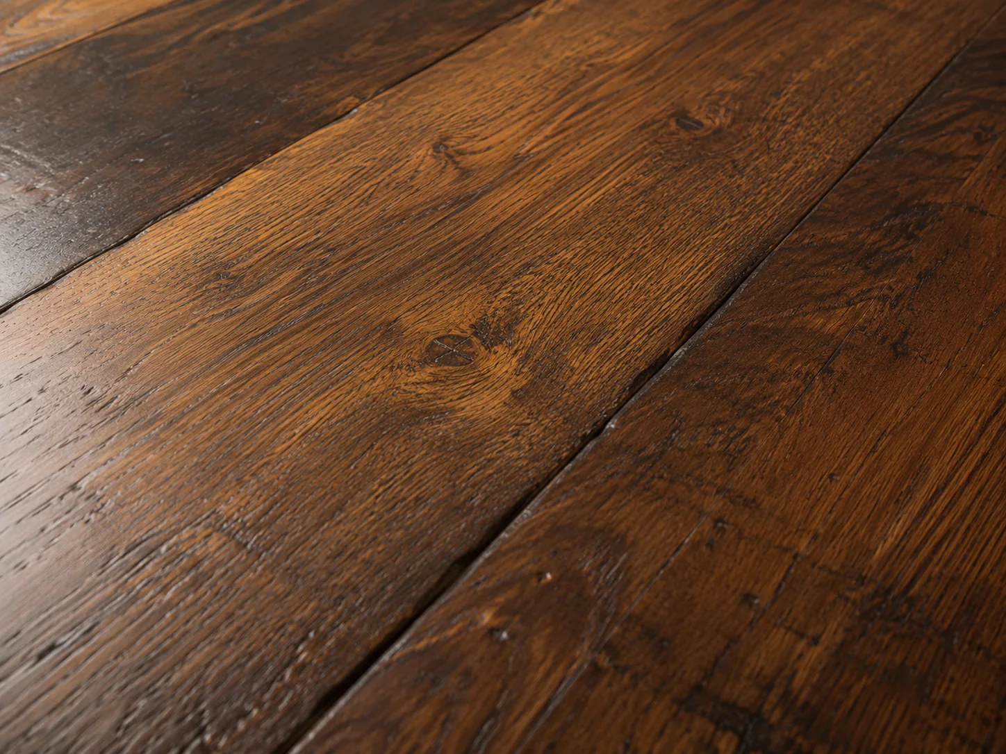 Time-worn edge hand-scraped hardwood flooring collection
