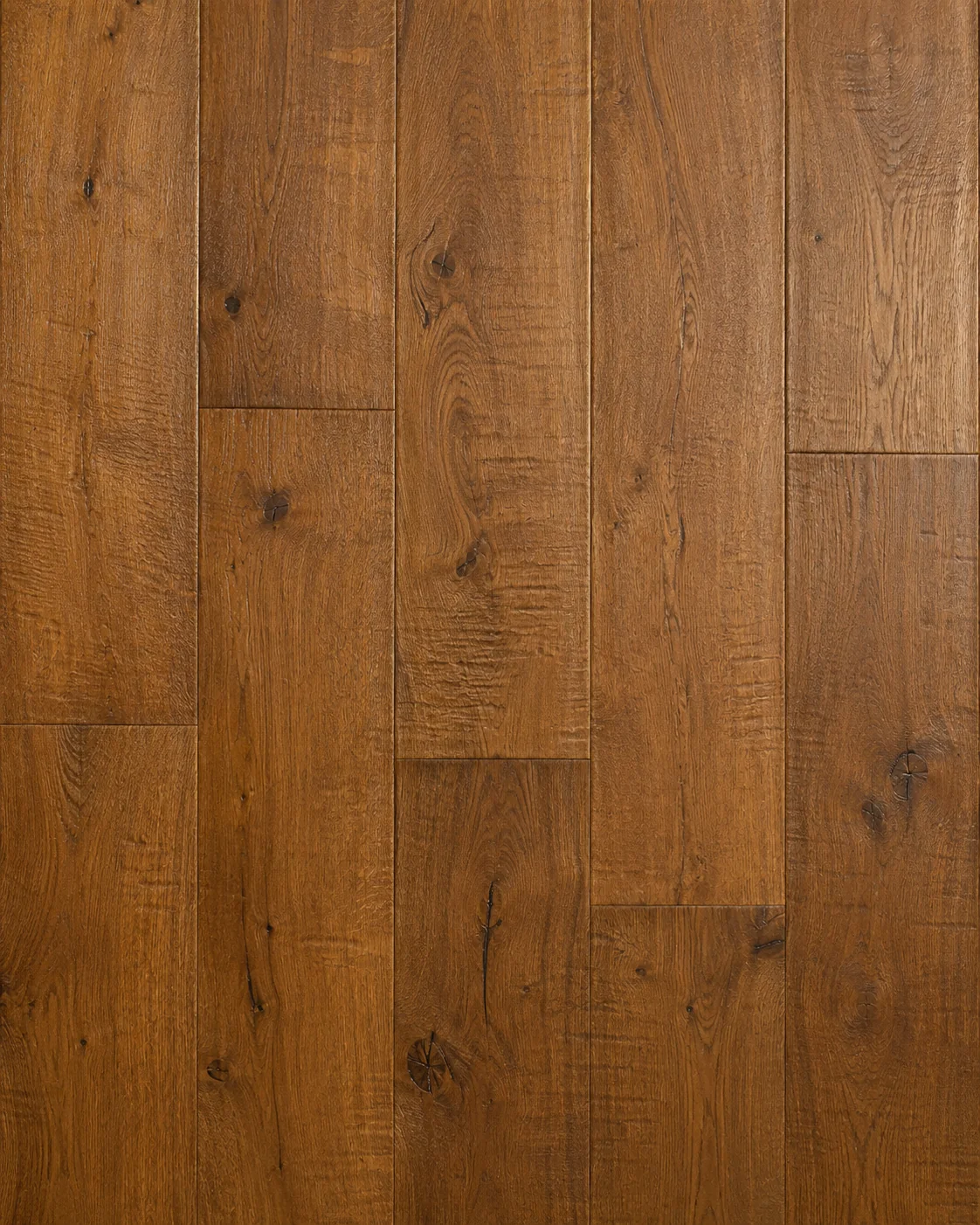 Smoked hand-scraped hardwood flooring finish swatch