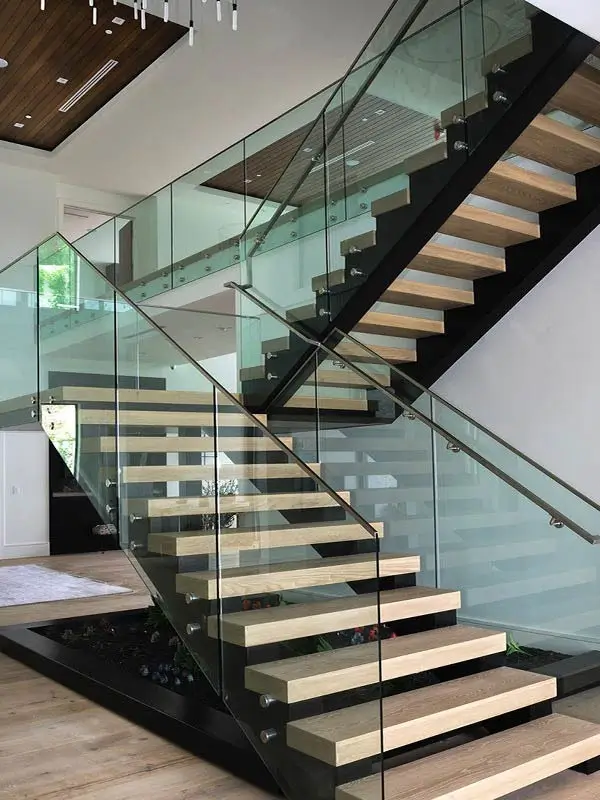Custom Floating Steps On Metal Structure