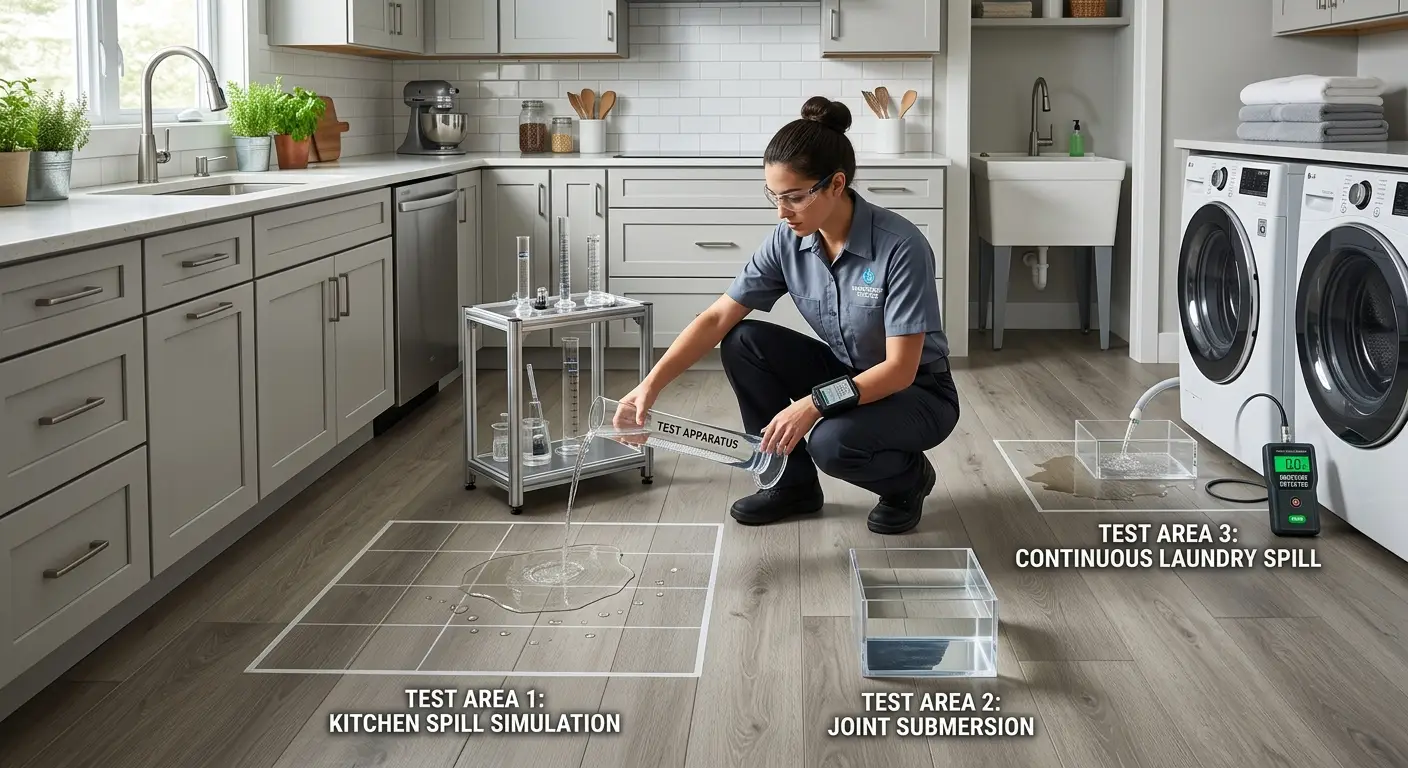 Waterproof Wonders Testing SPC Flooring in High-Moisture Areas Like Kitchens & Laundry Rooms